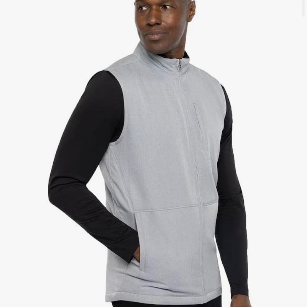 Men's Gray Sleeveless Jacket